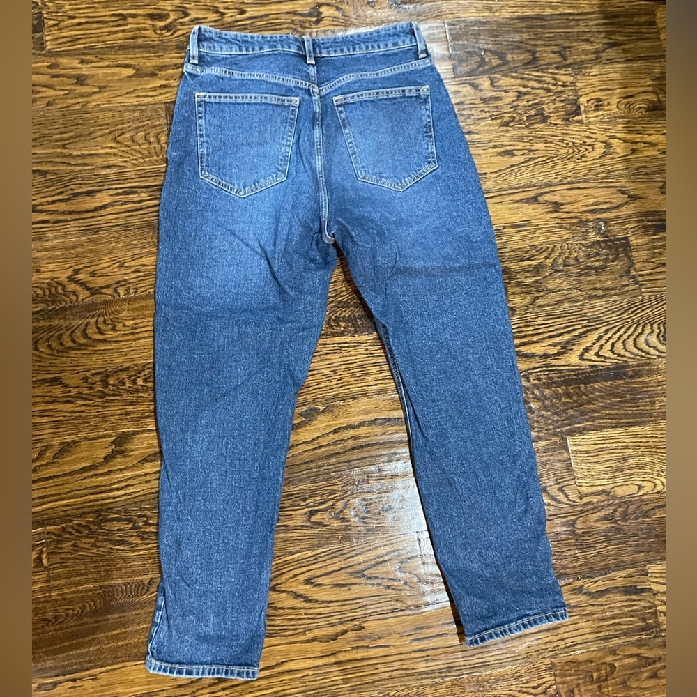 H&M Women's Classic Straight Jeans in Denim Blue - Picture 3 of 3
